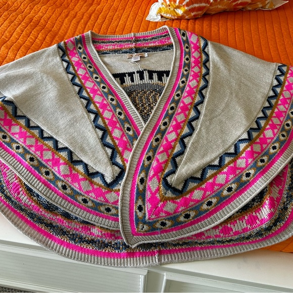 Mara Hoffman Evil Eye Shawl / poncho  Sz O/Z RARE - Picture 7 of 10